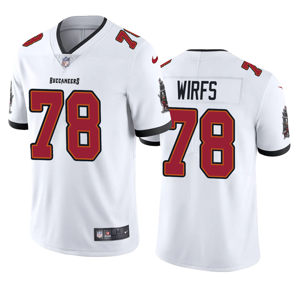 Men Nike Tampa Bay Buccaneers 78 Tristan Wirfs White 2020 NFL Draft Vapor Limited Jersey